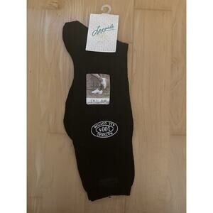 VTG Leggale Wool Blend Ribbed Socks Black Size 9-11